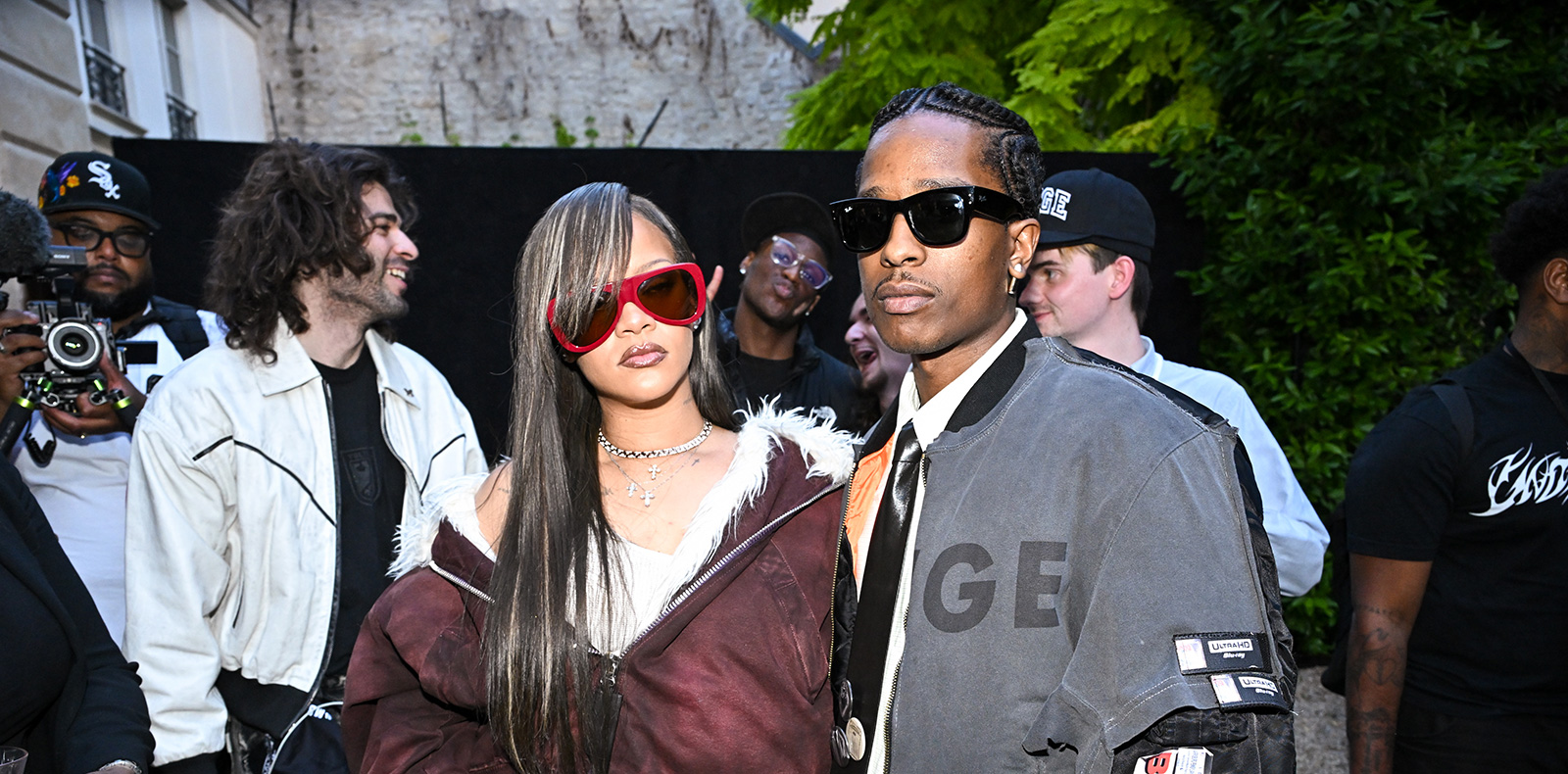 Asap Rocky Rihanna défilé de mode Paris.