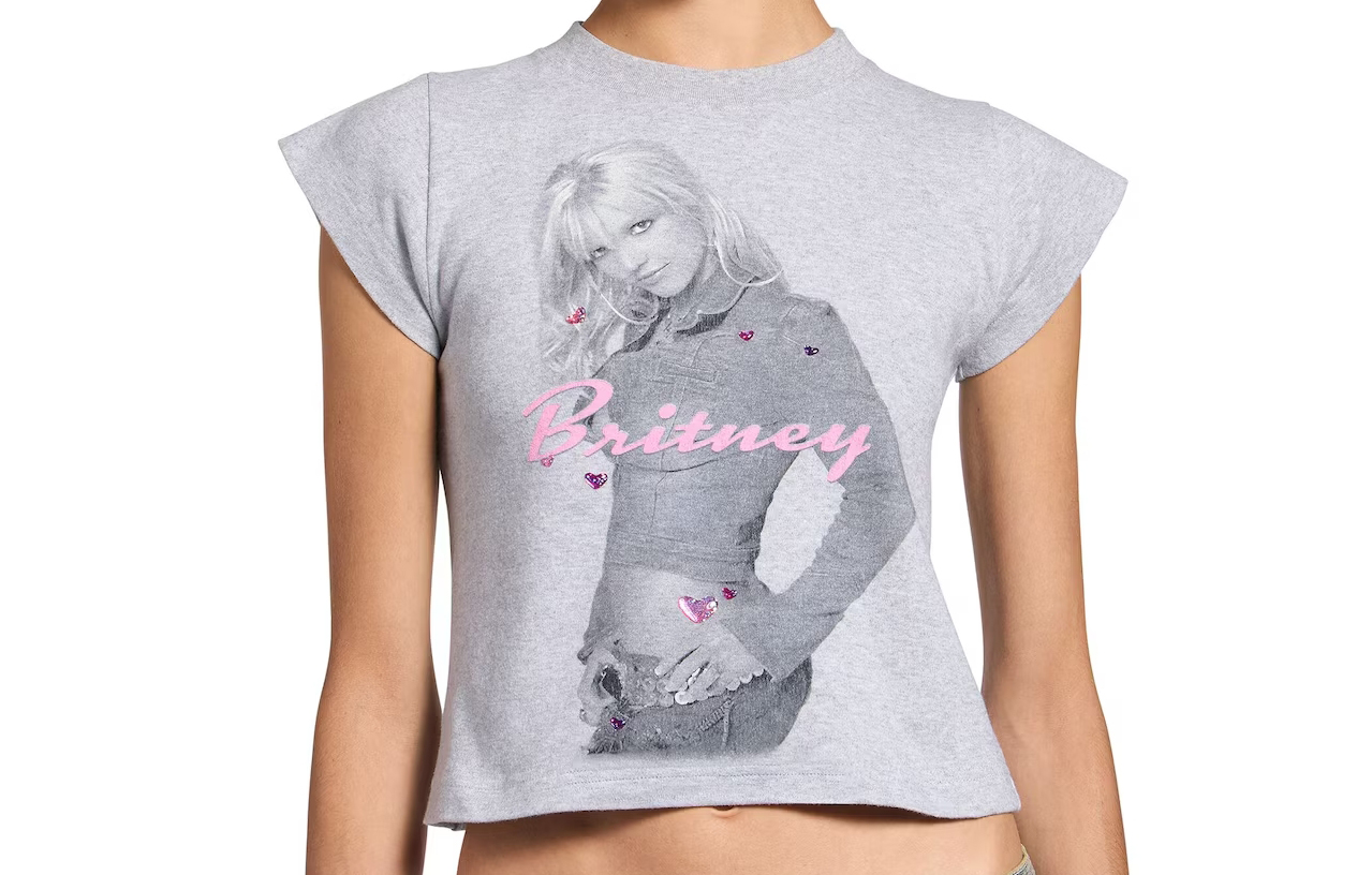 Tee-shirt graphique vintage Balenciaga x Britney Spears.
